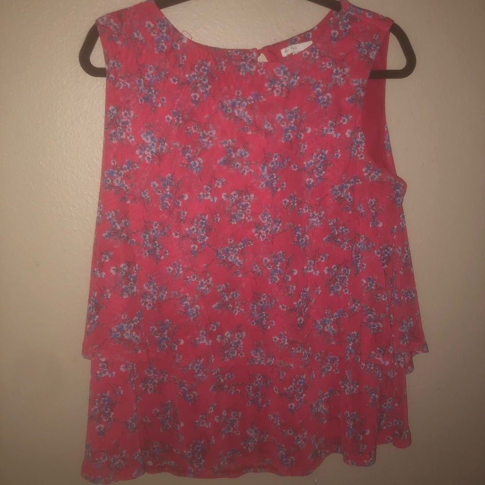 Pink flower shirt